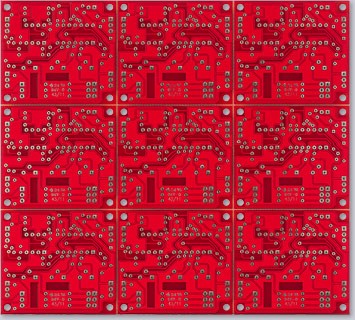 2 Layer Red Solder Mask PCB 1